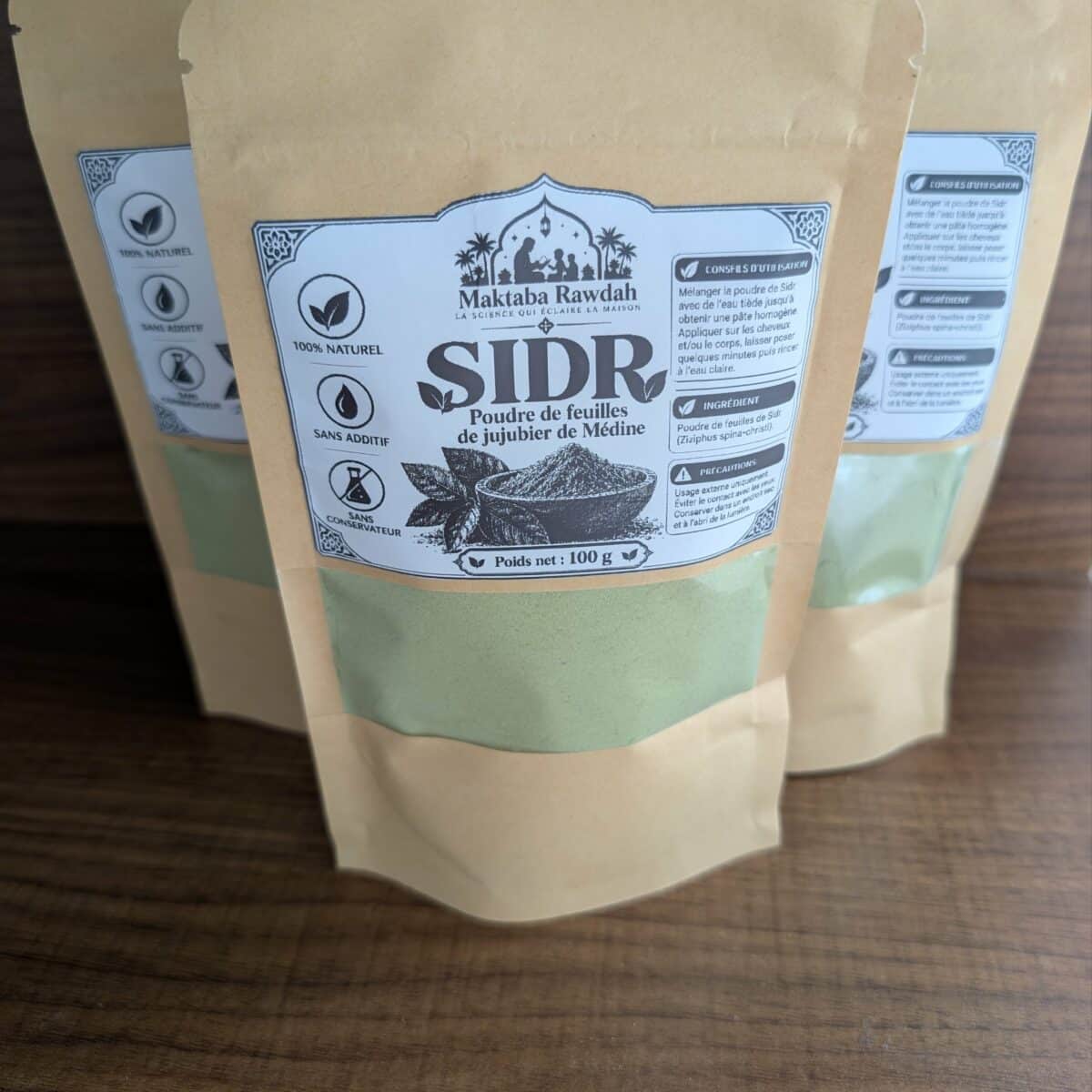 Poudre de sidr de Médine 100 % pure - Sachet hermétique – Image 3
