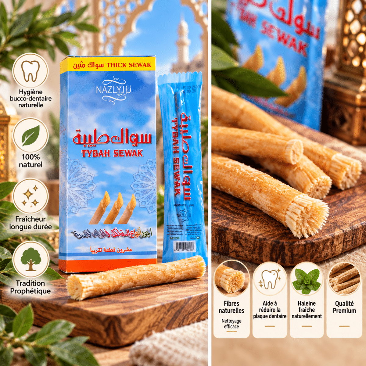 Alternative view of Siwak Naturel d'Arabie Saoudite — Tybah Sewak